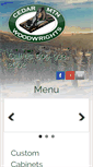 Mobile Screenshot of cedarmountainwoodwrights.com