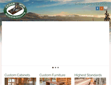 Tablet Screenshot of cedarmountainwoodwrights.com